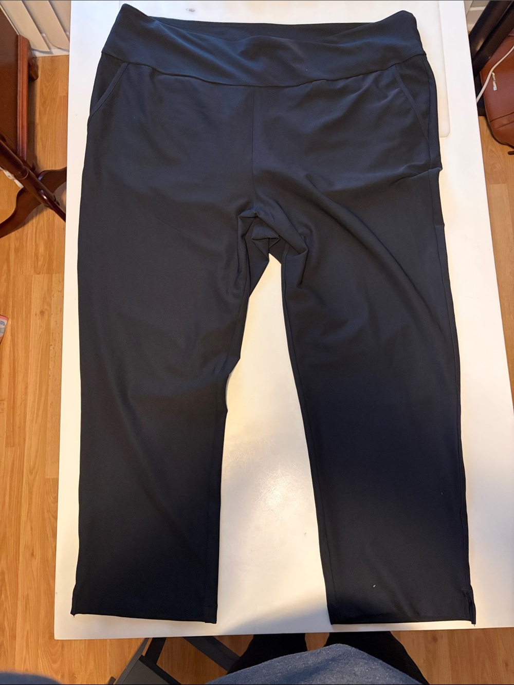 Adidas Ultimate Ankle Pants Pull-On Style - Straight Leg - Black - 2XL